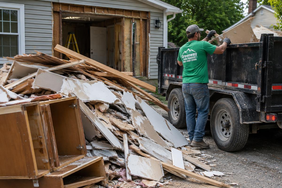 Construction debris (demonstration image)
